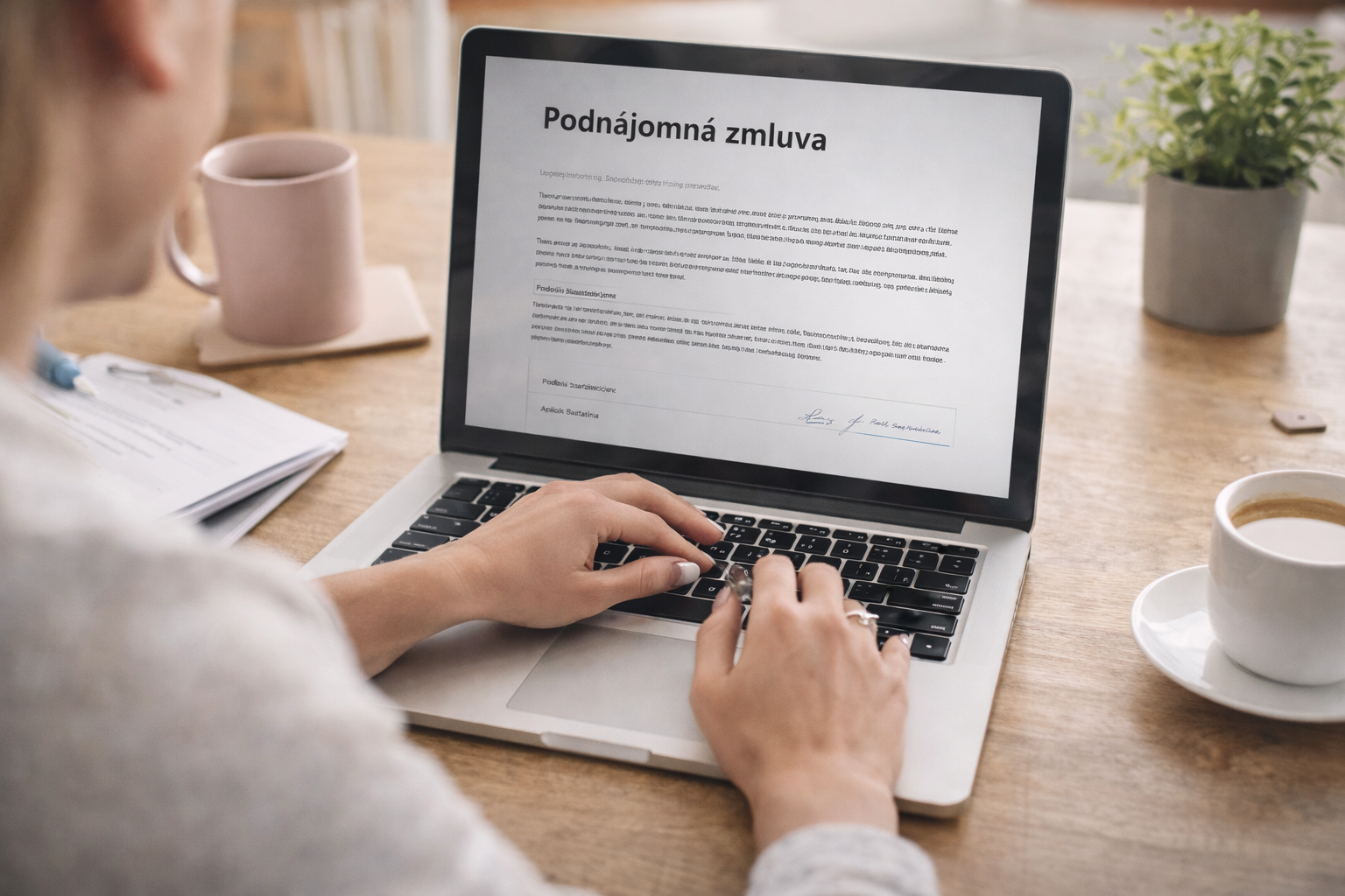 Podpis zmluvy a platby